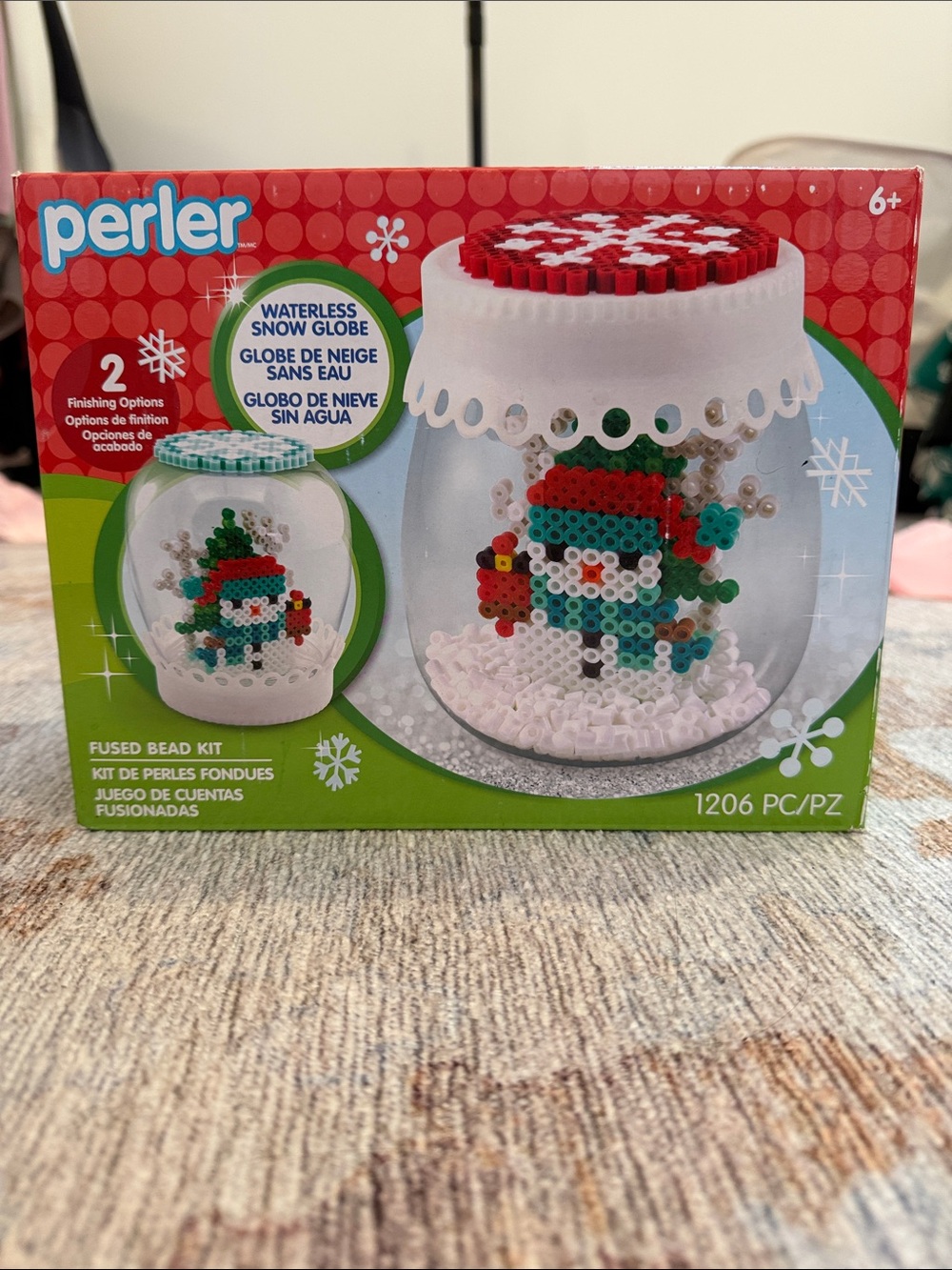 Perler Waterless Snow Globe Fused Bead Kit 1206 Pc Christmas